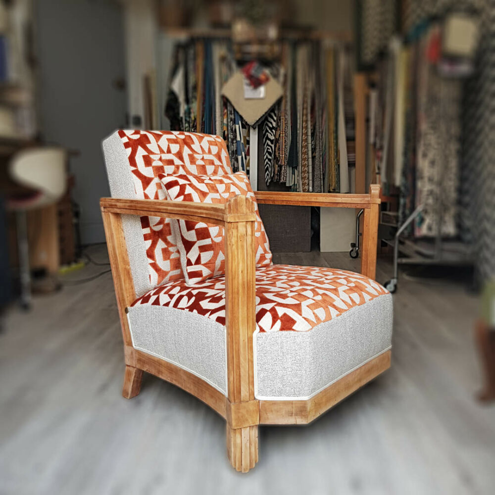 Fauteuil Art Déco - vue de coté