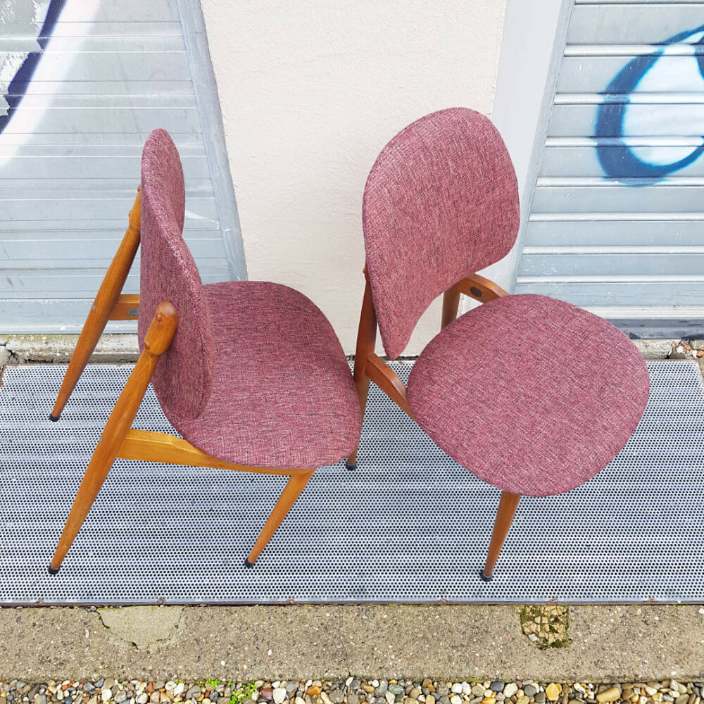 Groupe de 2 chaises Pégase vues du dessus